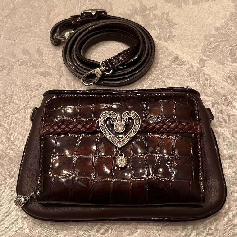 Brighton Dark Brown Mini with Detachable Strap